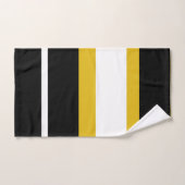 Abeille Rayure Jaune Noir Blanc (Serviette à main)