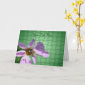 Abeille Sur Cosmos Rose Carte photo Nature (Fleur jaune)