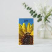 Abeille sur le carte de visite de photo de (Debout devant)