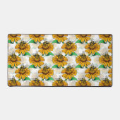 Abeille sur le Motif de fleurs de tournesol (Recto)