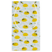 Abeille sur le sac cadeau à fleurs - Arrière - pla (Dos)