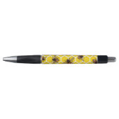 Abeille sur le stylo de nid d'abeilles (Devant)