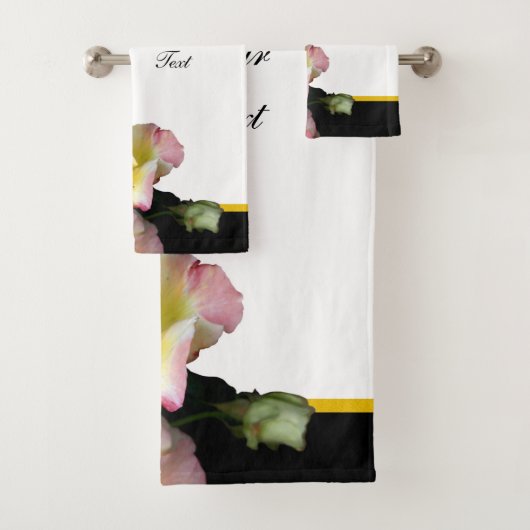 Abeille sur roses rose jaune Fleurs (En situation)