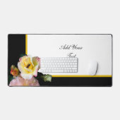 Abeille sur roses rose jaune Fleurs (Clavier et souris)