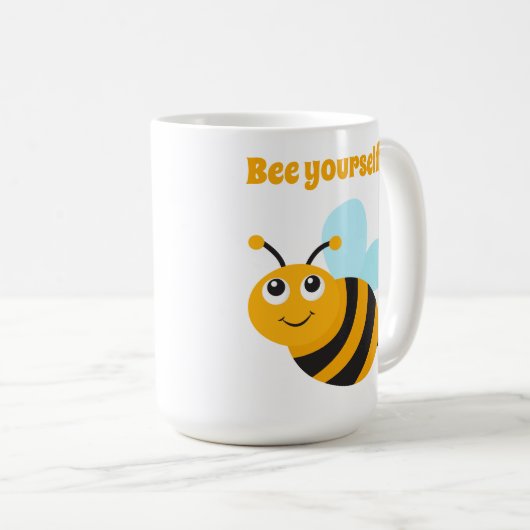 Abeille toi-même Mug (Devant droit)