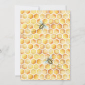 Abeille Un Petit Baby shower De Miel Invitation (Dos)