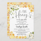 Abeille Un Petit Baby shower De Miel Invitation (Devant / Derrière)