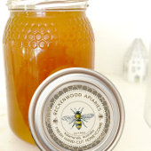 Abeille Vintage de miel frais étiquette apiculteur