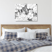 Abeilles à miel fleurs sauvages Art Imprimer toile (Insitu(Chambre))