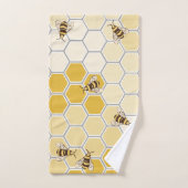 Abeilles de miel et peigne de miel (Serviette à main)