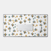 Abeilles de miel mignonnes et Fleurs sauvages flor (Clavier et souris)