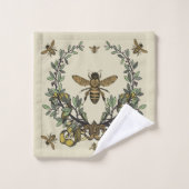 Abeilles de miel victoriennes ornées (Gant de toilette)