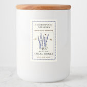 Abeilles et lavande Étiquette miel 2"x3" (Devant)