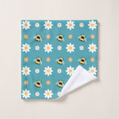 Abeilles et marguerites (Gant de toilette)