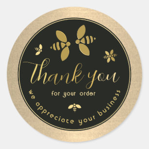 Abeilles Merci d'abeilles pour votre Étiquette de 