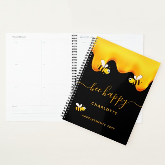 Abeilles noires joyeux bees doux miel 2022 (Devant avec enveloppe)