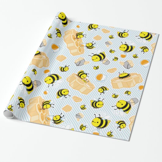 ABEILLES ! Papier cadeau (Déroulé)