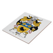 Abel Family Crest Tegeltje (Zijkant)