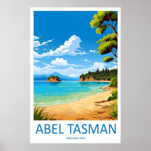 Abel Tasman National Park Vintage Reisposter Poster