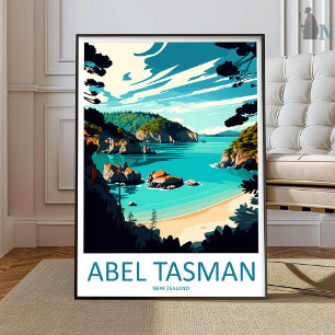 Abel Tasman Reisprint Muurkunst Abel Tasman Muur Poster