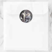 Abelard en Heloise Ronde Sticker (Tas)