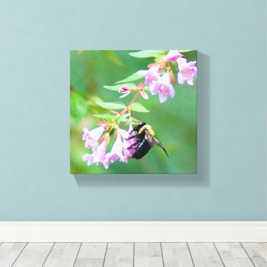 Abelia Bee Canvas Afdruk (Insitu (Houten vloer))