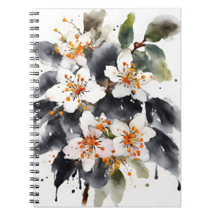 Abelia - Waterverf bloemen Notitieboek