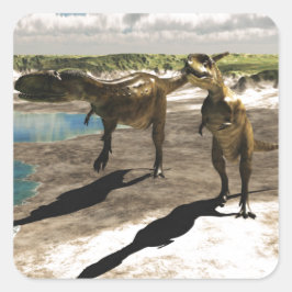 Abelisaurus 2 vierkante sticker