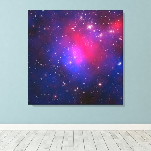 Abell 2744, Pandora's Cluster. Canvas Afdruk (Insitu (Houten vloer))