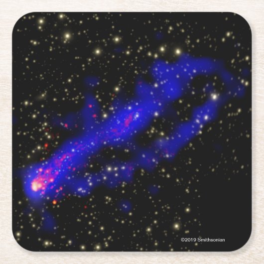 Abell 3627 vierkante kartonnen onderzetter (Voorkant)