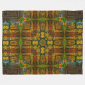Abenaki Native Forest Spirit Mandala Fleece Deken (Voorkant (Horizontaal))