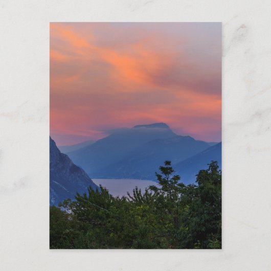 Abendstimmung am Gardasee Briefkaart (Voorkant)