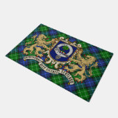 Abercrombie Clan Badge & Tartan Deurmat (Schuin)