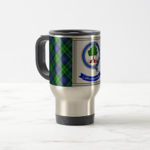 Abercrombie Clan Badge & Tartan Gepersonaliseerd Reisbeker