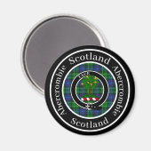 Abercrombie Clan Badge & Tartan Magneet (Voorkant / Achterkant)
