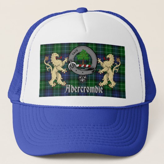 Abercrombie Clan Badge & Tartan Trucker Pet (Voorkant)