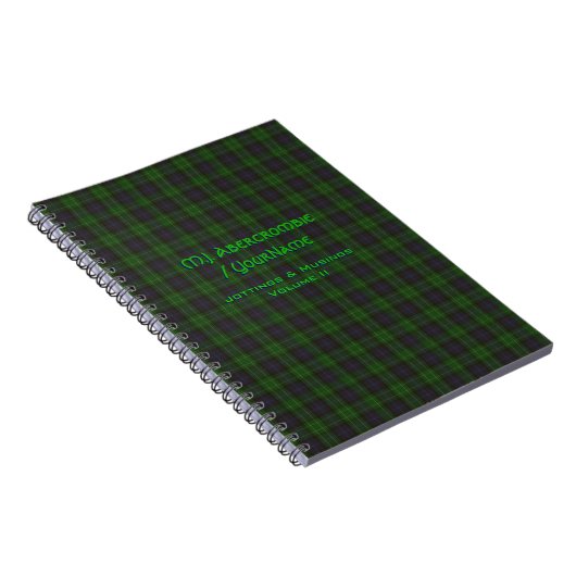 Abercrombie Clan tartan Notitieboek (Rechterzijde)