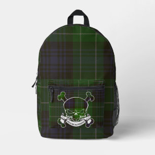 Abercrombie Clan Tartan schedel Bedrukte Rugzak