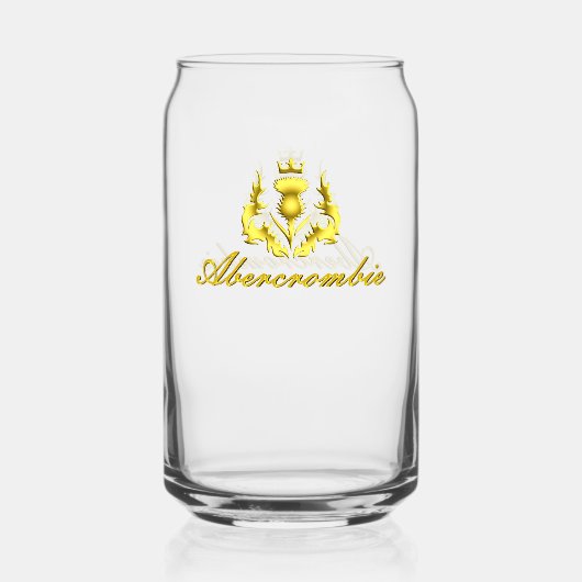 Abercrombie Gold Crowned Thistle Blikvorm Glas (Voorkant)