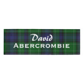 Abercrombie Plaid Custom Name Label Naambadge (Voorkant)