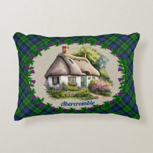 Abercrombie Rieten Cottage & Tartan Gepersonalisee Accent Kussen
