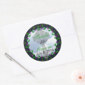 Abercrombie Schotse bruiloft gunst Ronde Sticker (Envelop)