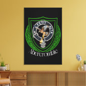 Abercrombie Scottish Clan Crest Canvas Afdruk (Insitu (Woonkamer))