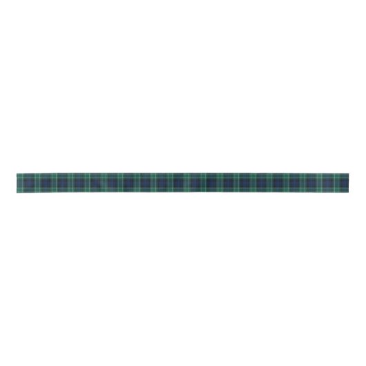 Abercrombie Tartan Blauw en Groen Plaid Lint (Voorkant)