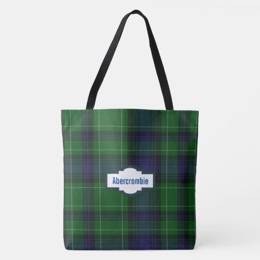 Abercrombie Tartan Canvas tas (Voorkant)