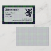 Abercrombie Tartan Visitekaartje (Voorkant / Achterkant)