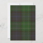 Abercrombie Tartan Weddenschap Kaart (Achterkant)