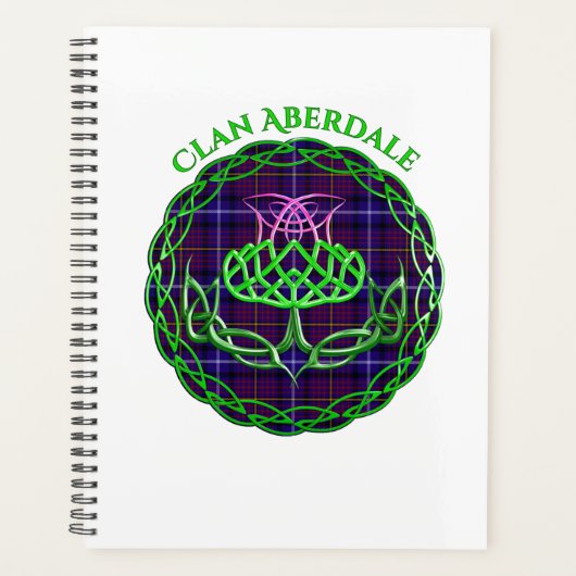 Aberdale Scottish Tartan Celtic Thistle (Devant)