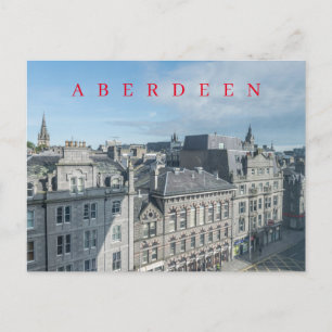Aberdeen Castle Street uitzicht briefkaart