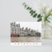 Aberdeen Castlegate bâtiments vue carte postale (Debout devant)